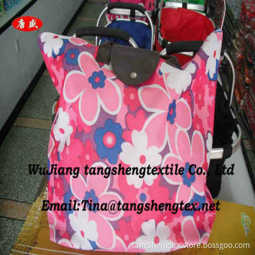 100% Recycled polyester canvas fabric with pu coated waterproof